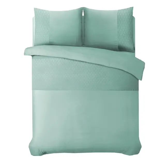 Microvezel dekbedovertrek Berlin - Mintgroen