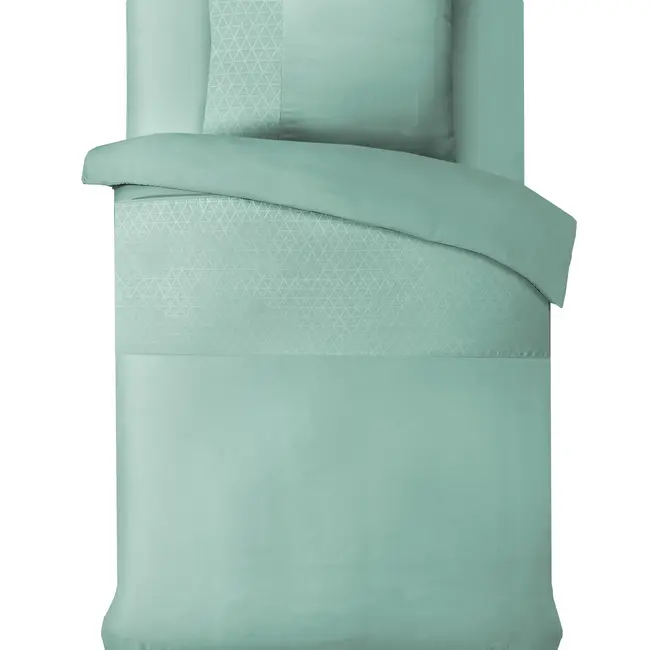 Microvezel dekbedovertrek Berlin - Mintgroen