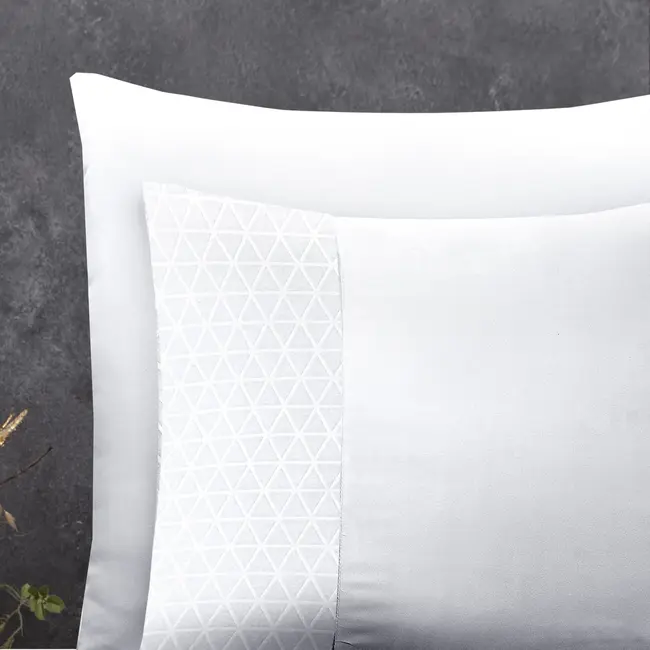 Microvezel dekbedovertrek Valencia - Wit