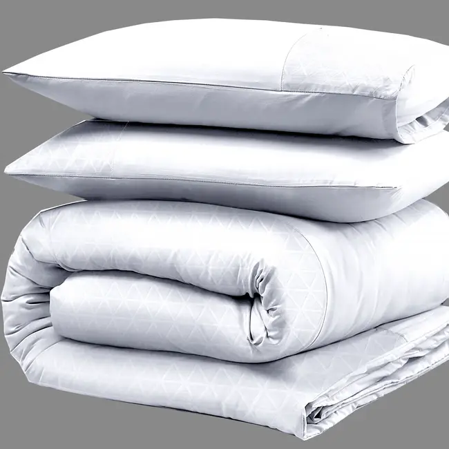 Microvezel dekbedovertrek Valencia - Wit