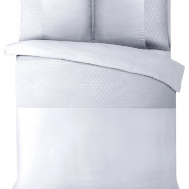Microvezel dekbedovertrek Valencia - Wit