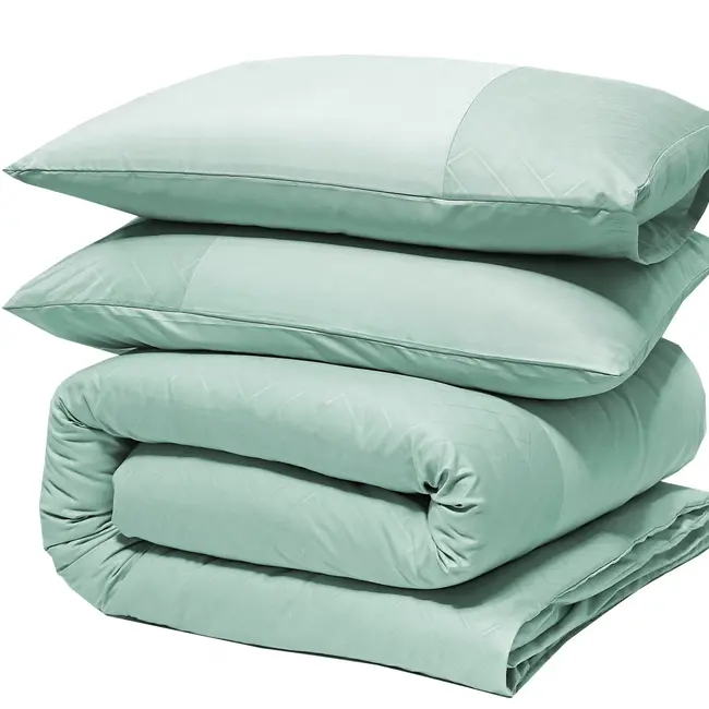 Microvezel dekbedovertrek Valencia - Mintgroen