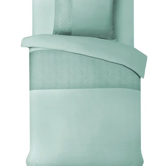 Microvezel dekbedovertrek Valencia - Mintgroen