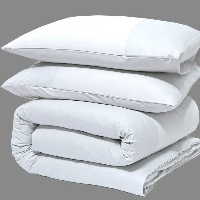 Microvezel dekbedovertrek Monte Negro - Wit