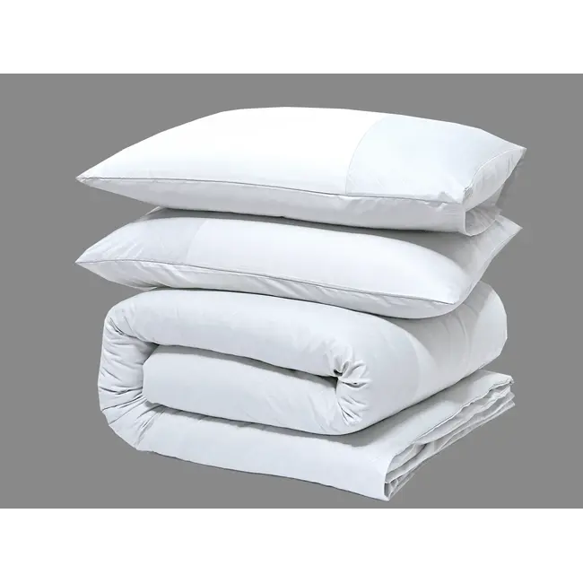 Microvezel dekbedovertrek Monte Negro - Wit