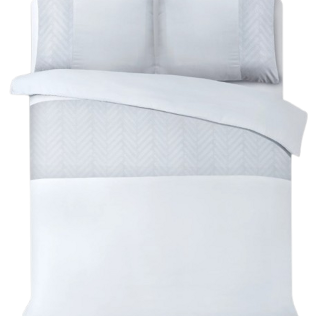 Microvezel dekbedovertrek Monte Negro - Wit