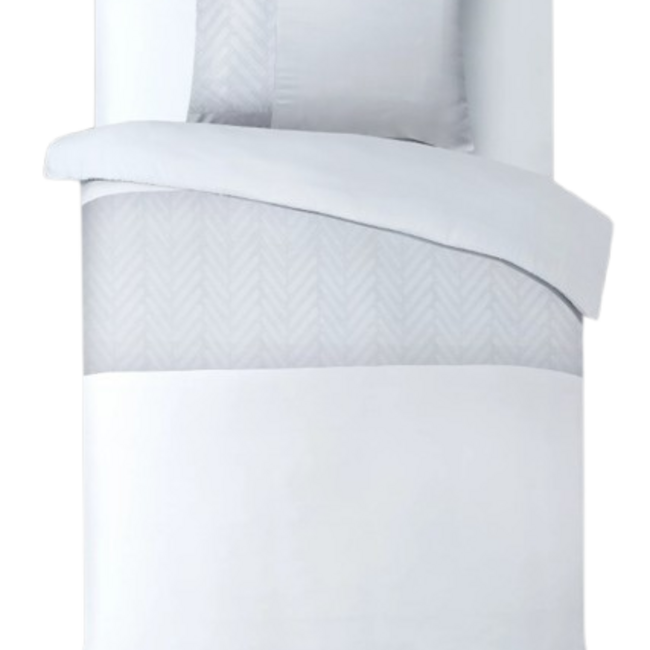 Microvezel dekbedovertrek Monte Negro - Wit