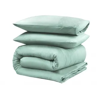 Sleeptime Dekbedovertrek Monte Negro - Mintgroen - Microvezel - eenpersoons