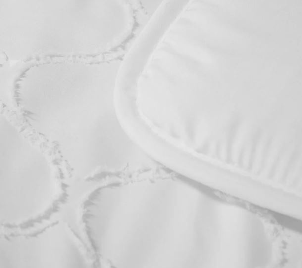 Eazy dekbed zonder overtrek inclusief kussensloop - Tufted Curve - wit
