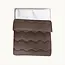Easy dekbed zonder overtrek inclusief kussensloop - Tufted Curve - bruin