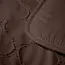Easy dekbed zonder overtrek inclusief kussensloop - Tufted Curve - bruin