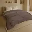 .Decoware® Easy dekbed zonder overtrek inclusief kussensloop - Tufted Curve - bruin