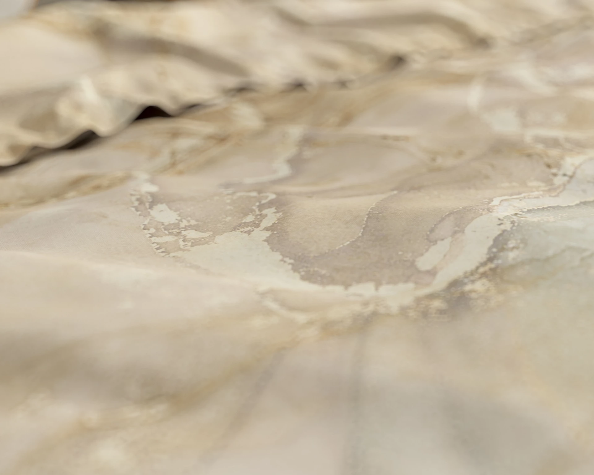 B-keuze Katoen satijn dekbedovertrek Botticino taupe - 200x220 cm