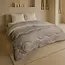 .Decoware® Easy dekbed zonder overtrek inclusief kussensloop - Tufted Curve - taupe