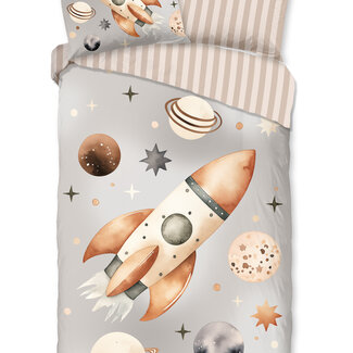 Good Morning Katoen kinderdekbedovertrek Explore - eenpersoons