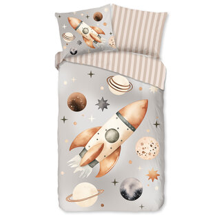 Good Morning Katoen kinderdekbedovertrek Explore - eenpersoons