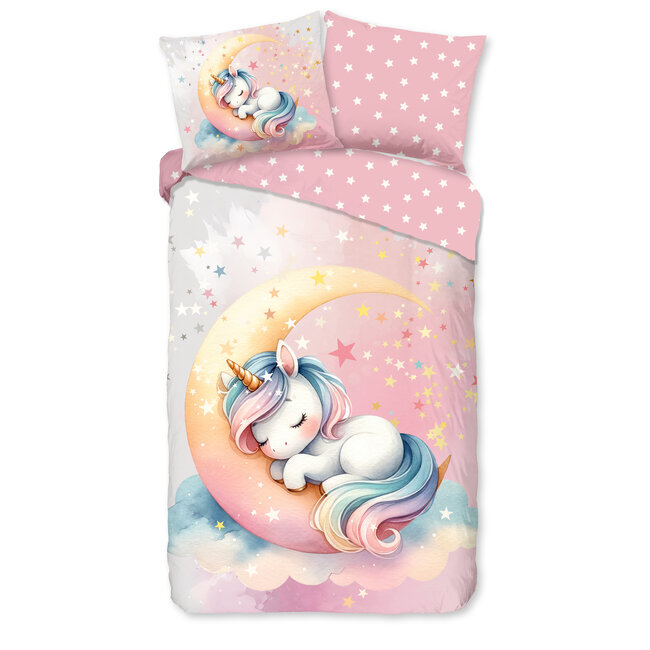 Katoen kinderdekbedovertrek Molly - 140x220 + 60x70 cm