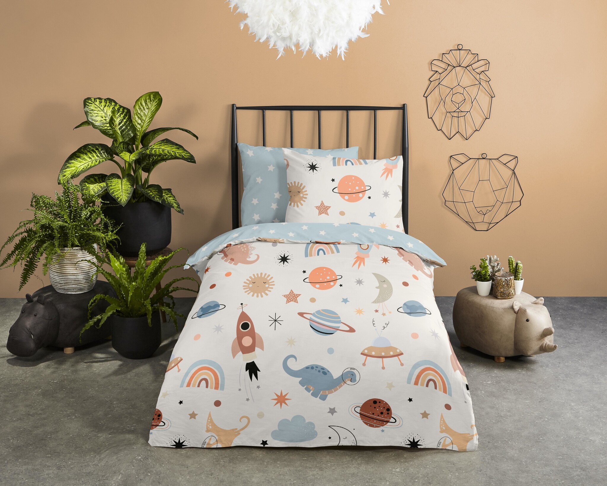 Peuter dekbedovertrek Eclips - katoen - 120x150 + 60x70 cm