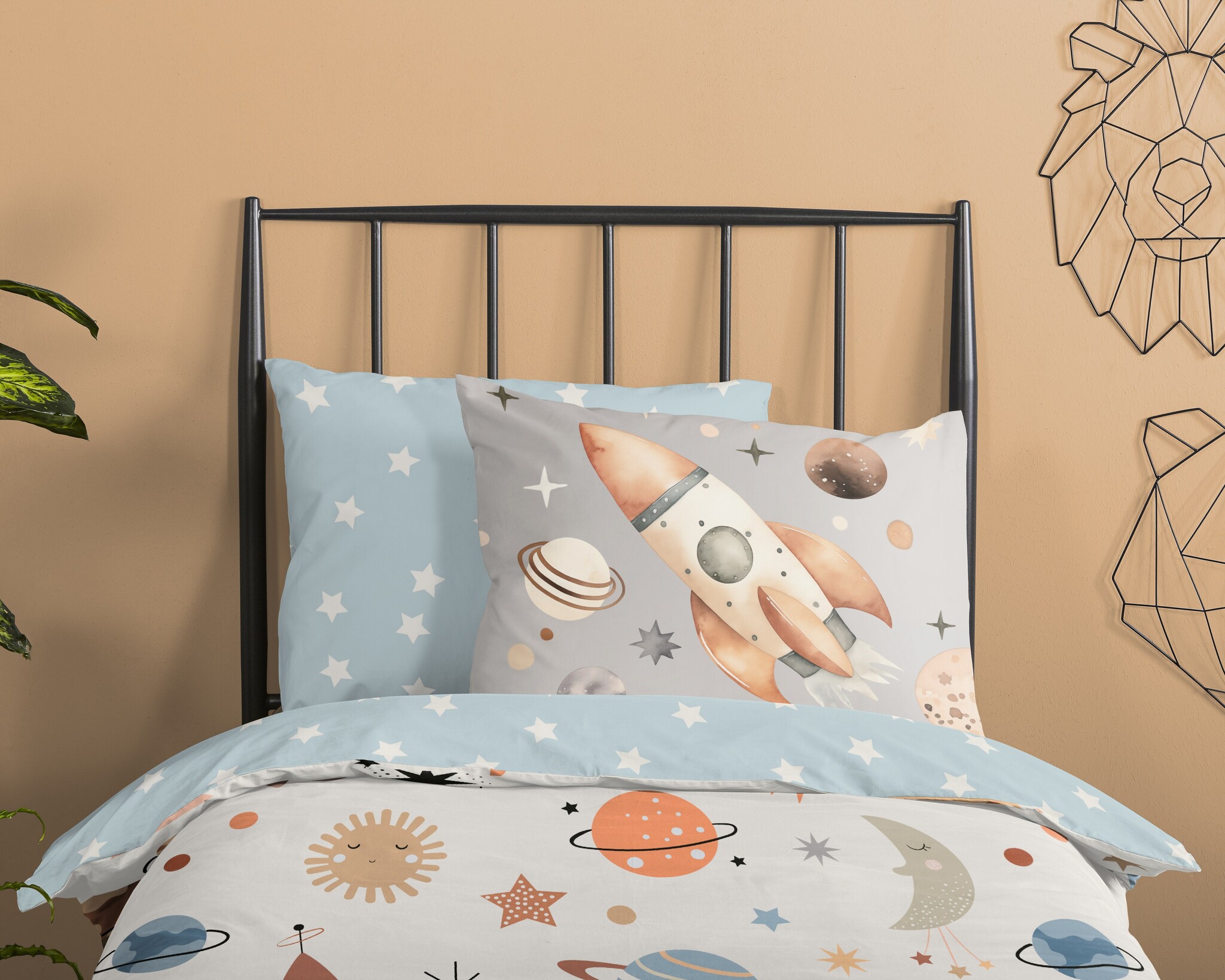 Peuter dekbedovertrek Eclips - katoen - 120x150 + 60x70 cm