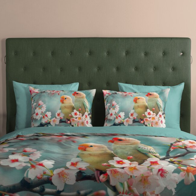 Katoen dekbedovertrek Chibi Aqua