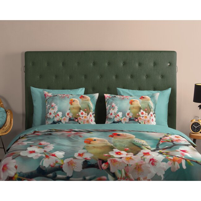 Katoen dekbedovertrek Chibi Aqua