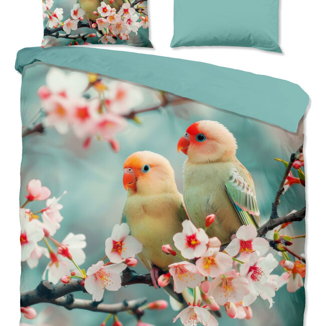 Katoen dekbedovertrek Chibi Aqua