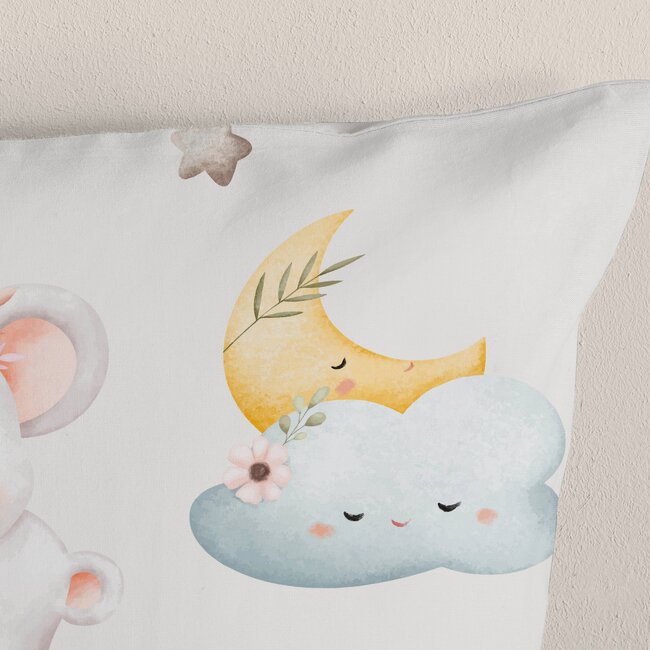 Katoen kinderdekbedovertrek Hugs - 140x220 + 60x70 cm