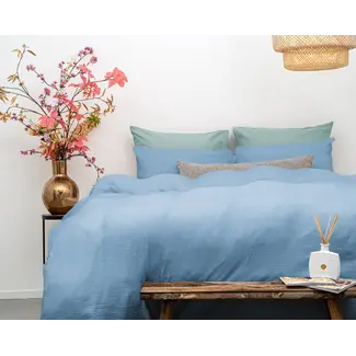 Dreamhouse Katoen percale dekbedovertrek Mousseline - Sky Blauw