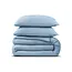 Katoen percale dekbedovertrek Mousseline - Sky Blauw