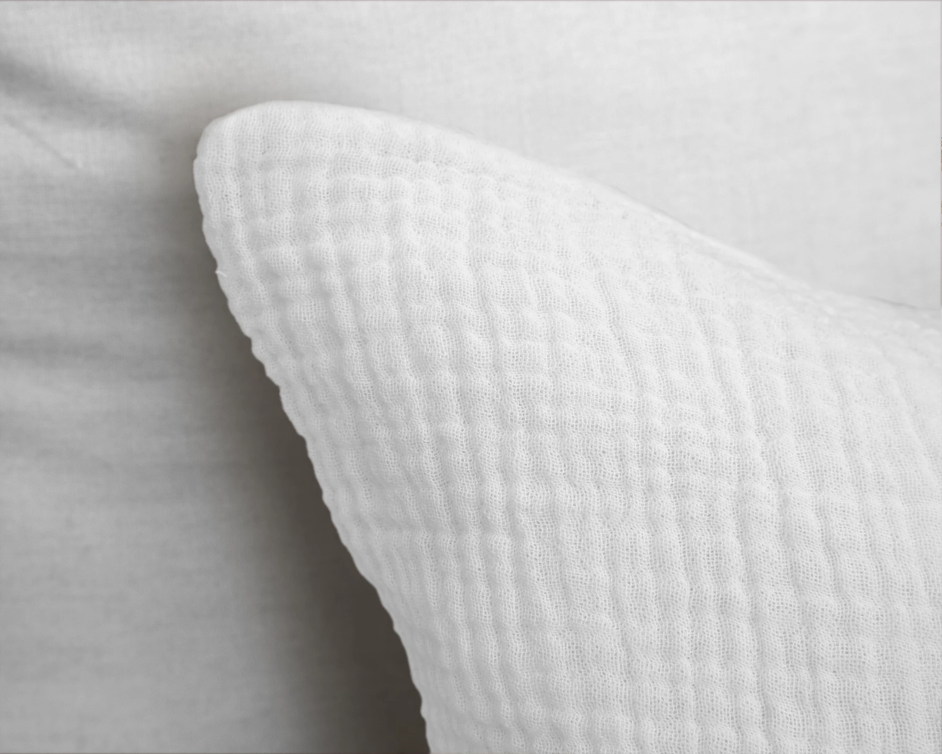 Katoen percale dekbedovertrek Mousseline - Wit