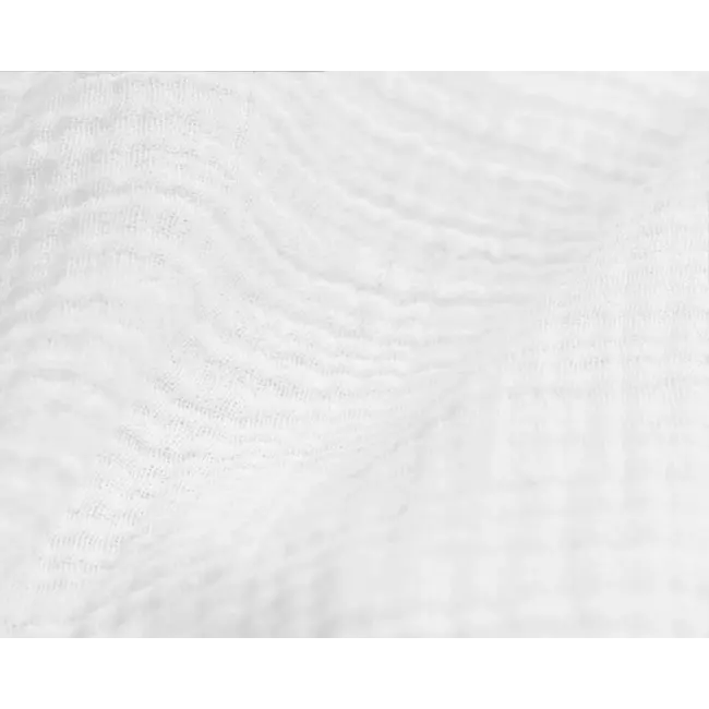 Mousseline dekbedovertrek - Wit - Katoen percale  - 1-persoons (140x220 + 60x70cm)