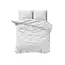 Mousseline dekbedovertrek - Wit - Katoen percale  - 1-persoons (140x220 + 60x70cm)