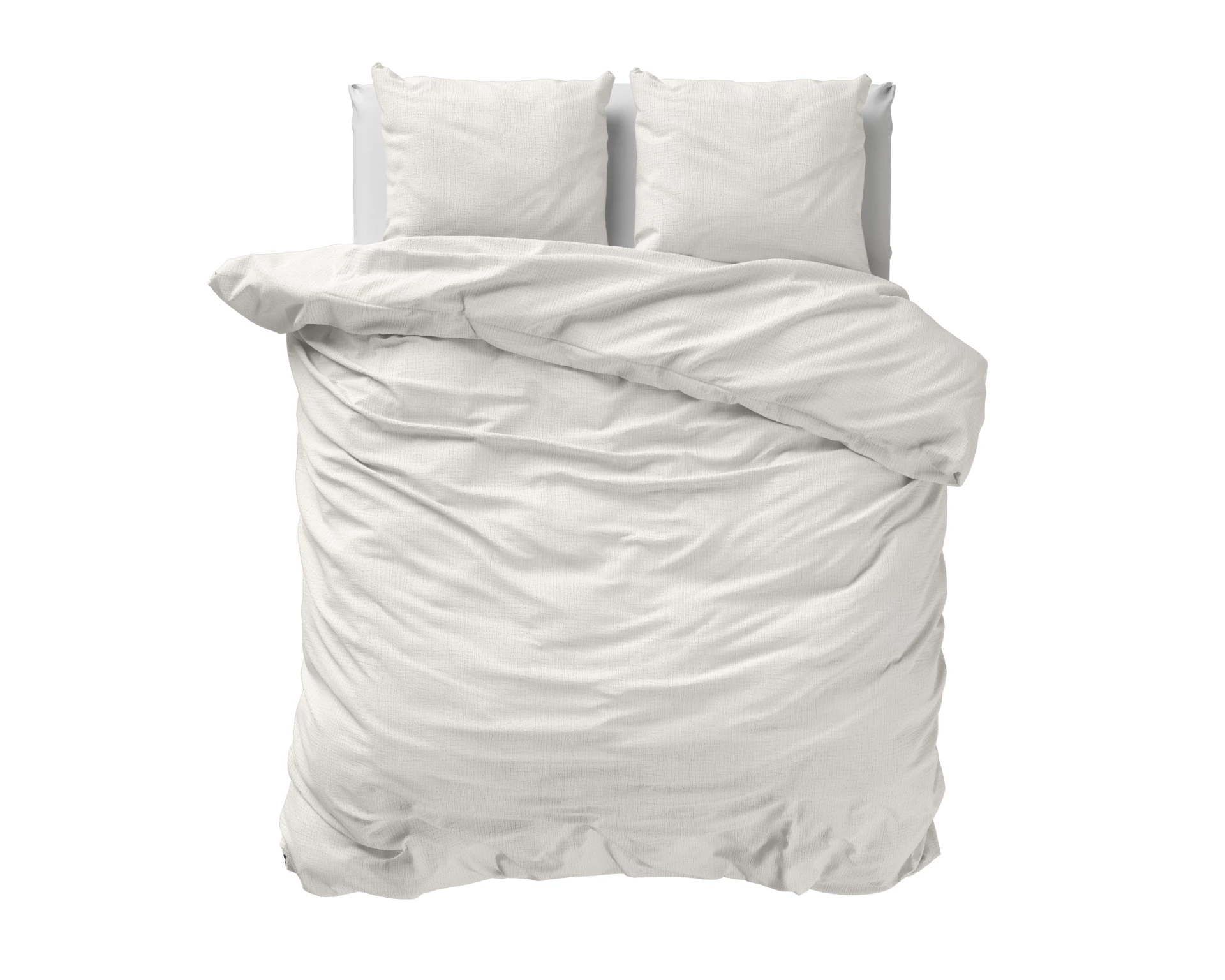 Katoen percale dekbedovertrek Mousseline - Off White