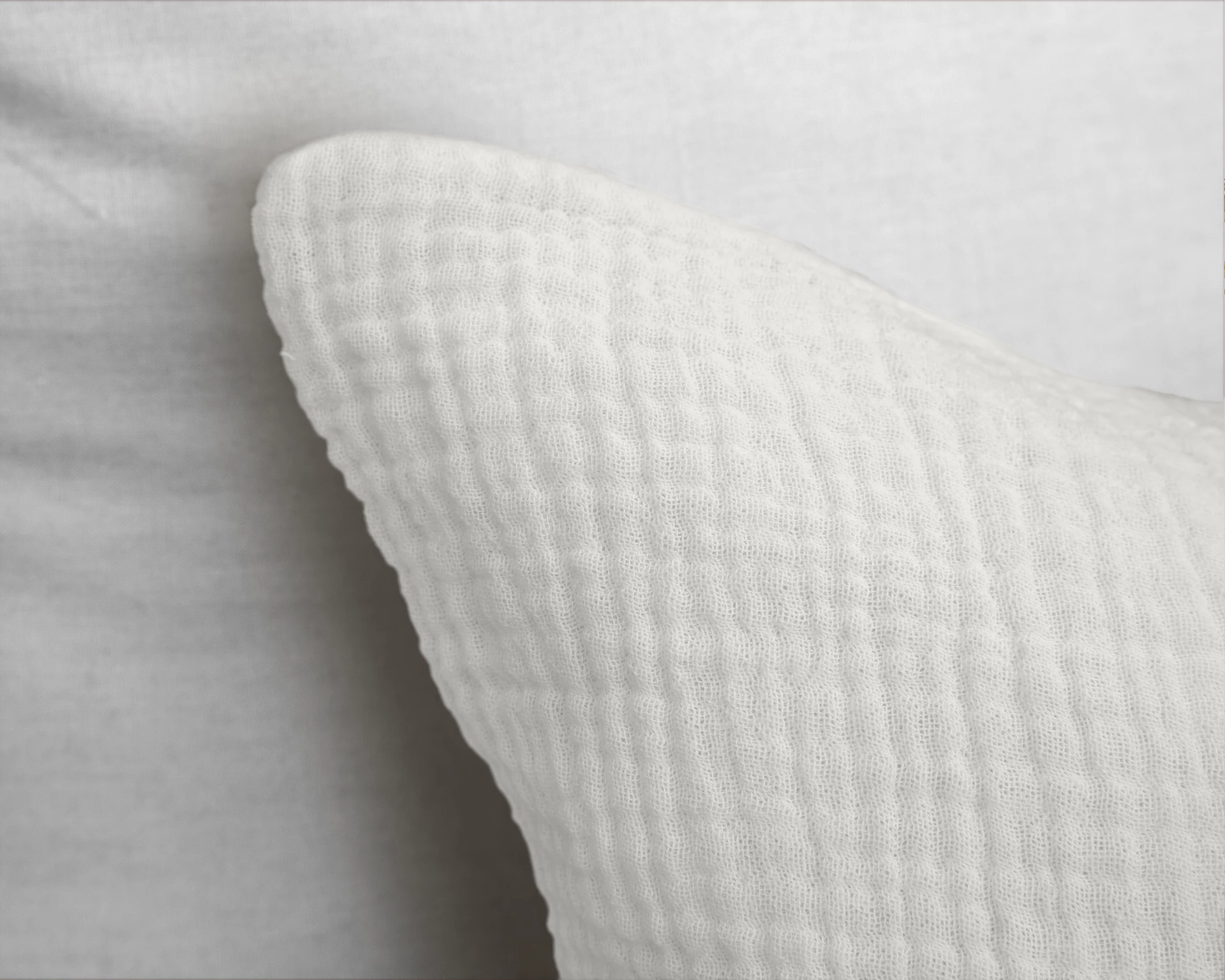 Katoen percale dekbedovertrek Mousseline - Off White