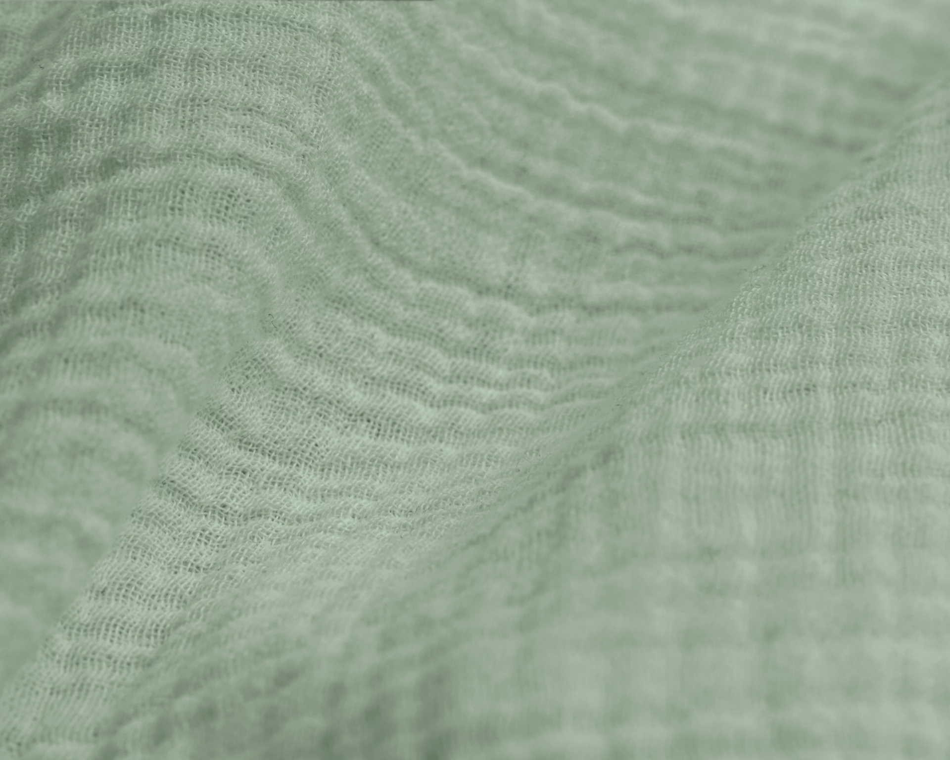 Katoen percale dekbedovertrek Mousseline - Groen