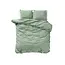 Mousseline dekbedovertrek - Groen - Katoen percale  - Lits-jumeaux (240x220 + 2st 60x70cm)