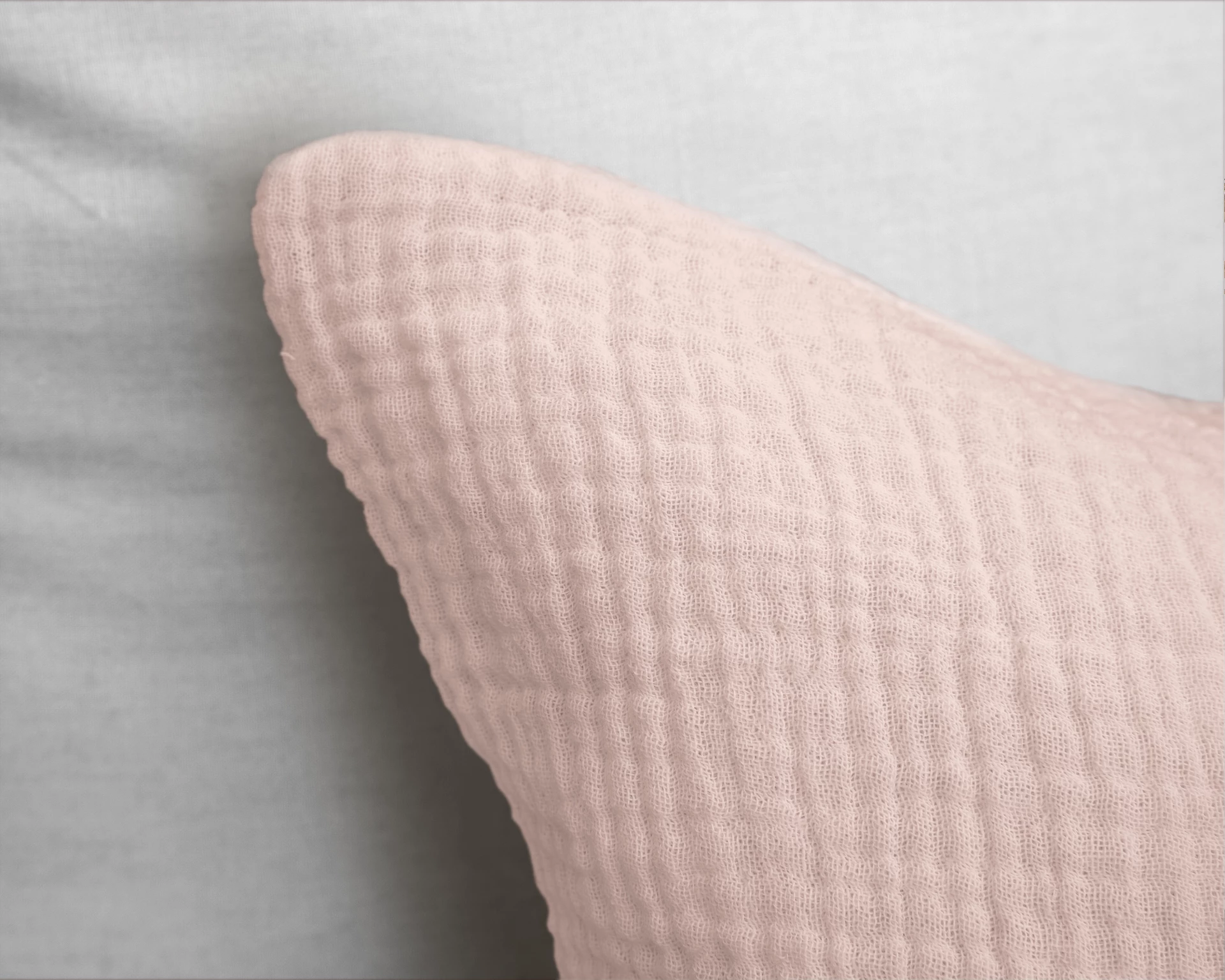 Katoen percale dekbedovertrek Mousseline - Roze