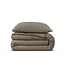 Katoen percale dekbedovertrek Mousseline - Taupe