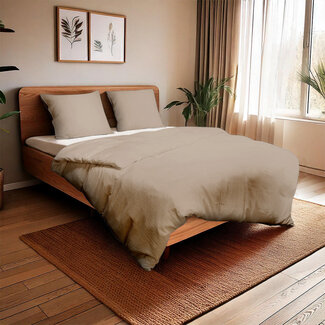 .Decoware® Mousseline dekbedovertrek - microvezel - taupe