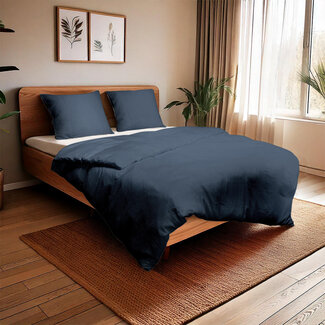 .Decoware® Mousseline dekbedovertrek - microvezel - petrol blauw