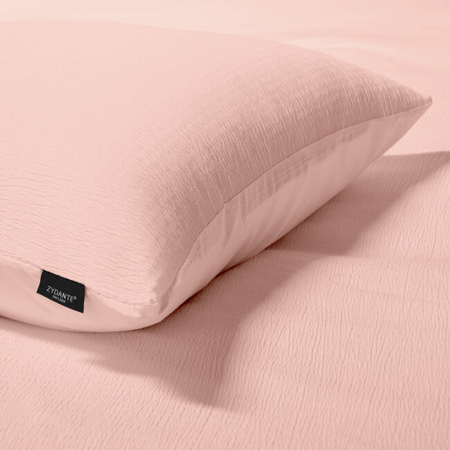 Mousseline dekbedovertrek - microvezel - roze