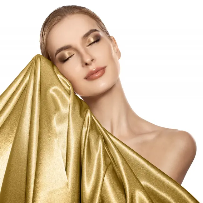 Kussensloop (Per 2 st) - Goud - Glans Satijn