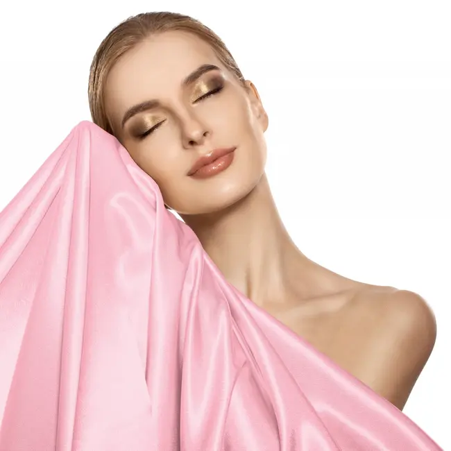 Kussensloop (Per 2 st) - Roze - Glans Satijn