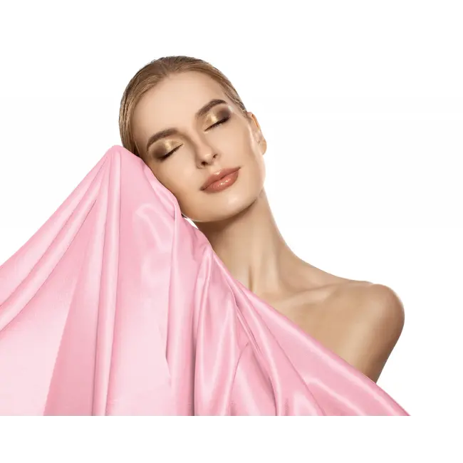 Kussensloop (Per 2 st) - Roze - Glans Satijn