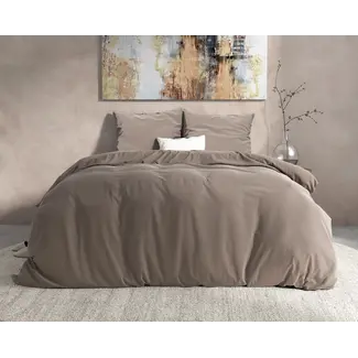 Dreamhouse Flanel dekbedovertrek Mendez - Taupe