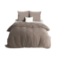 Flanel dekbedovertrek Mendez - Taupe