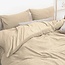 B-Keuze Teddy fleece dekbedovertrek onderkant microvezel - zand - 240x220 + 2st. 60x70 cm