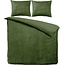 B-Keuze Velvet dekbedovertrek - groen - 140x220 + 60x70 cm