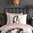 Flanel kinderdekbedovertrek Penny - Roze - 140x220 + 60x70 cm