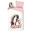 Flanel kinderdekbedovertrek Penny - Roze - 140x220 + 60x70 cm